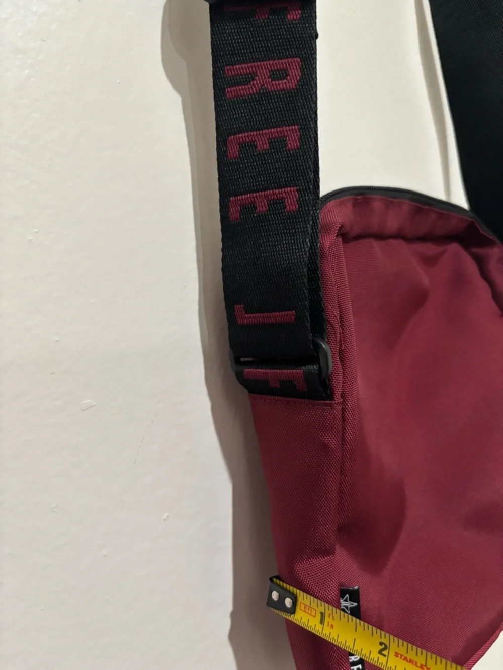 Jeffree Star Crossbody Shoulder Bag - Burgundy